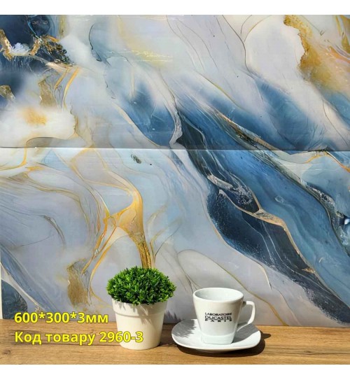 Самоклеющаяся плитка мрамор Кале 600*300*3мм Самоклеющаяся плитка мрамор Кале 600*300*3мм