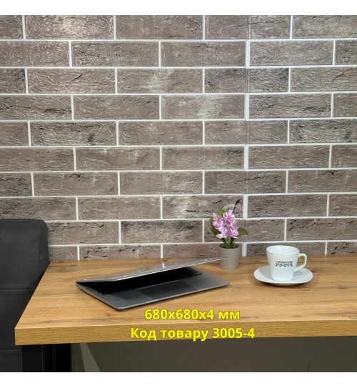 Самоклеющийся декоративный 3D панель кирпич контраст темно-серый 680x680x4 мм Самоклеющийся декоративный 3D панель кирпич контраст темно-серый 680x680x4 мм
