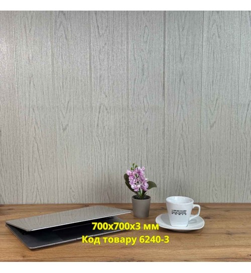 Самоклеющаяся декоративная 3D панель дерево айва 700x700x3 мм