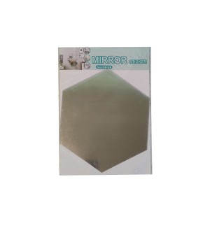 Самоклеючий 3D дзеркало гексагон 135x135x2мм
